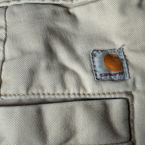 Carhartt Men’s Tan Relaxed Fit Pants 42X30 5 Pocket Belt Loops Chino Well Made - Picture 11 of 16